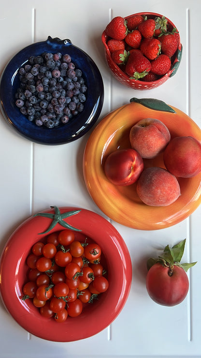 peach bubble bowl - seconds