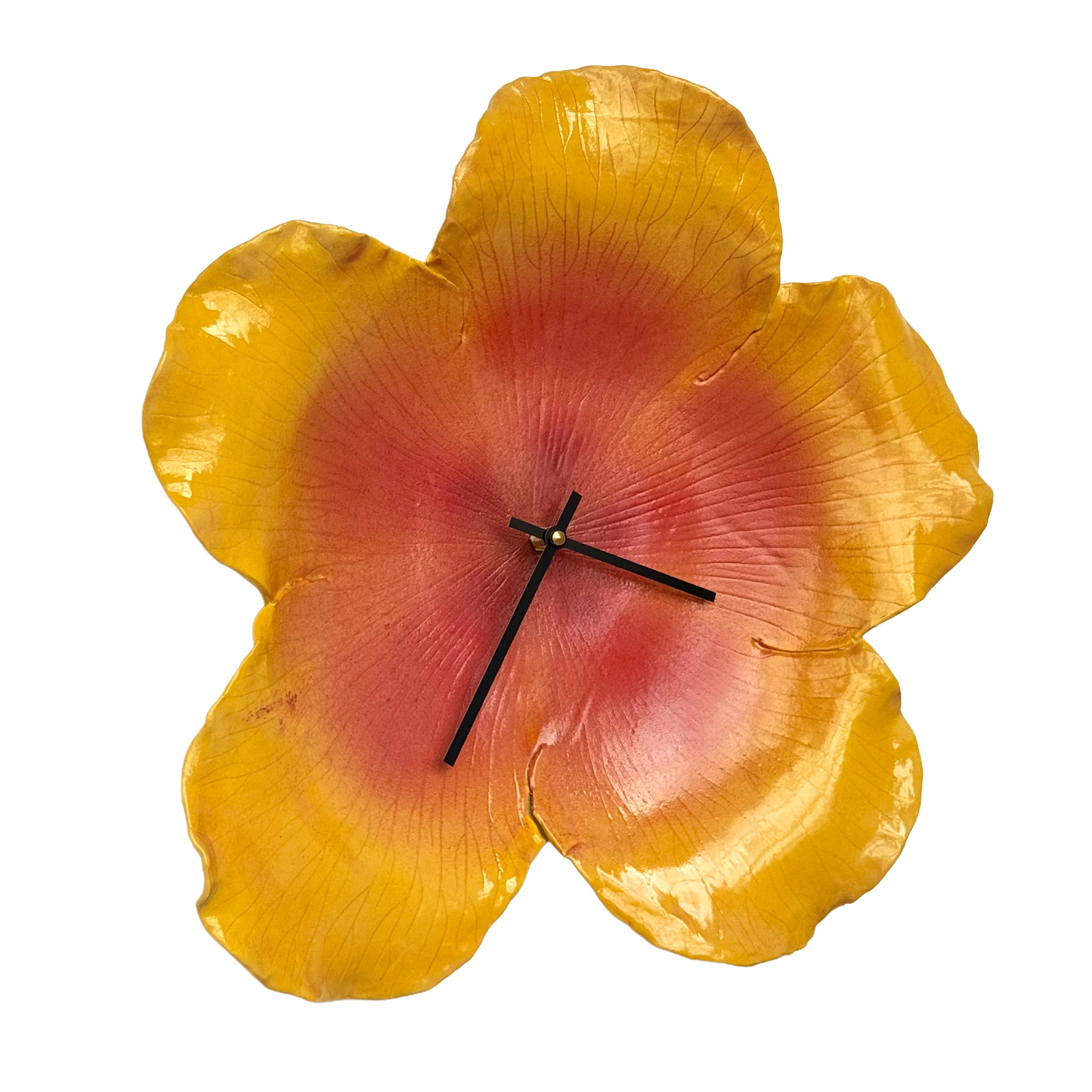 hibiscus clock in sunset
