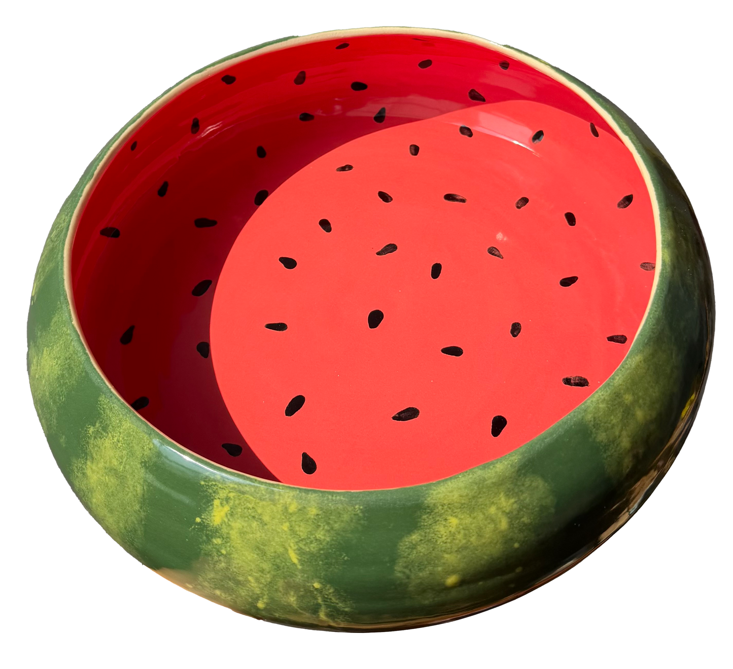 watermelon curved bowl large 11" x 2.75"