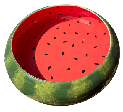 watermelon curved bowl large 11" x 2.75"