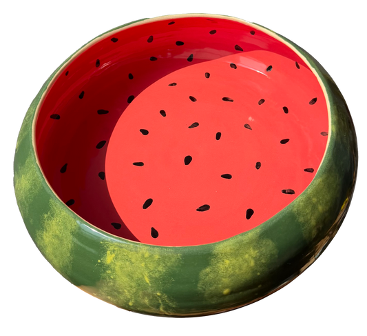 watermelon curved bowl large 11" x 2.75"