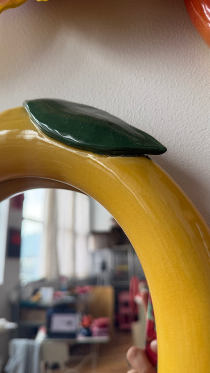lemon bubble mirror