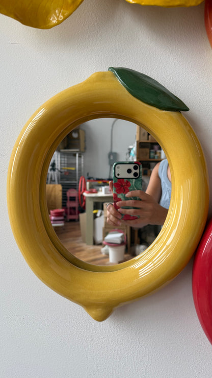 lemon bubble mirror