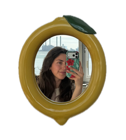 lemon bubble mirror
