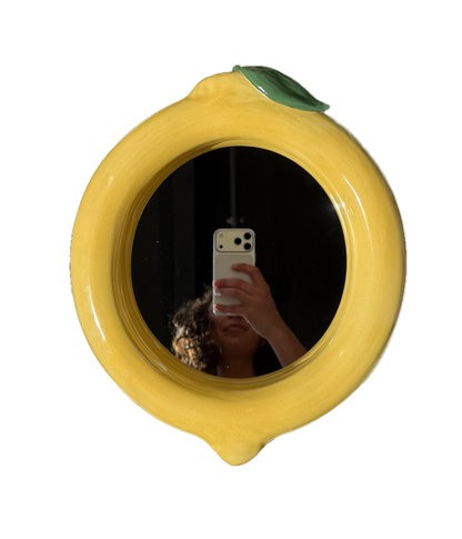 lemon bubble mirror