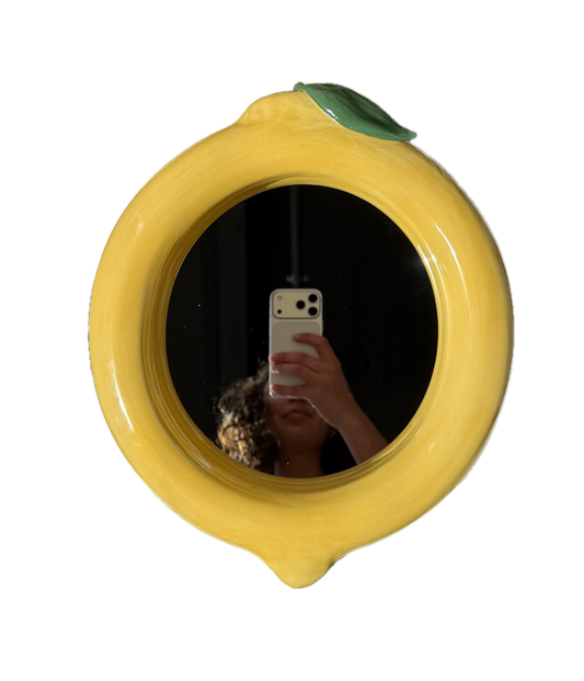 lemon bubble mirror