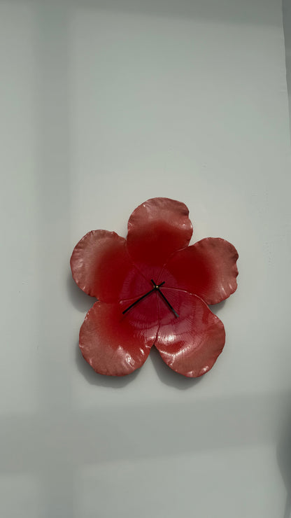 hibiscus clock in flamingo