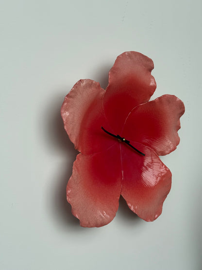hibiscus clock in flamingo