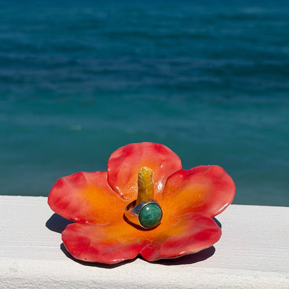 hibiscus ring holder