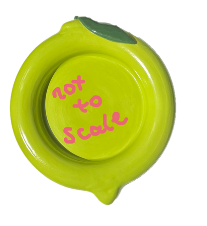 lime bubble platter