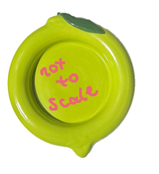 lime bubble platter