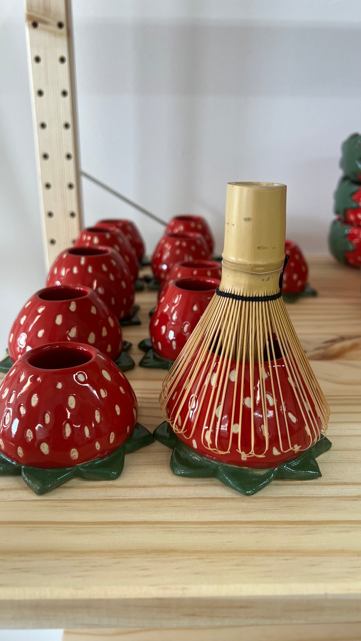 strawberry matcha whisk holder