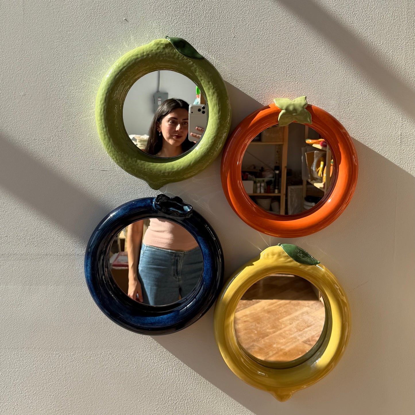 darker blueberry bubble mirrors