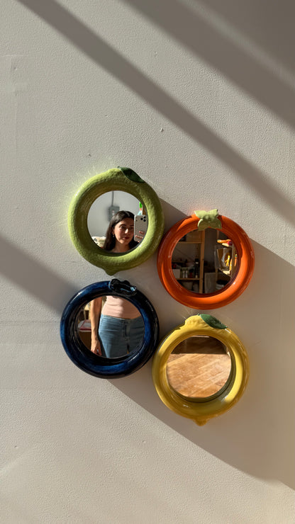 lemon bubble mirror