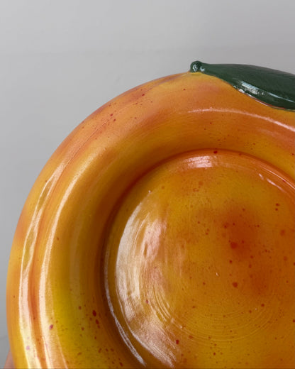 peach bubble bowl - seconds