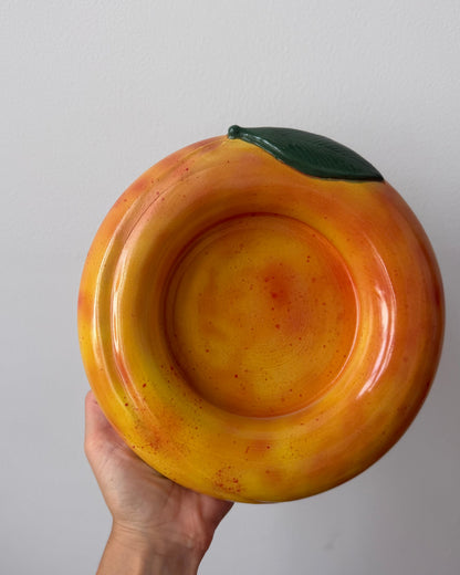 peach bubble bowl - seconds