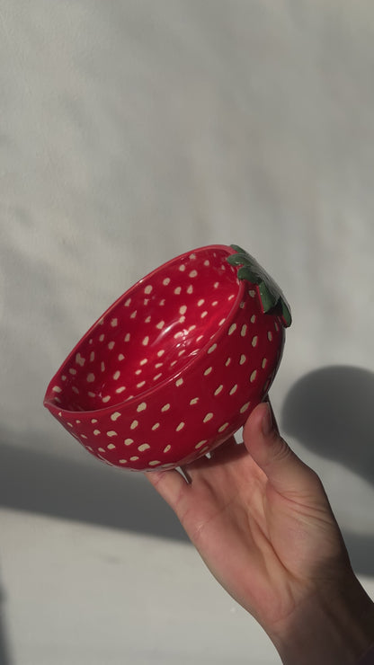strawberry matcha bowl