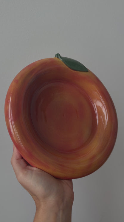 peach bubble bowl - seconds