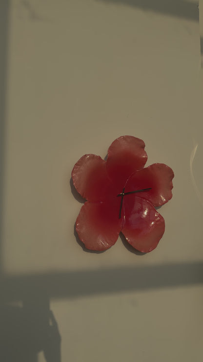 hibiscus clock in flamingo